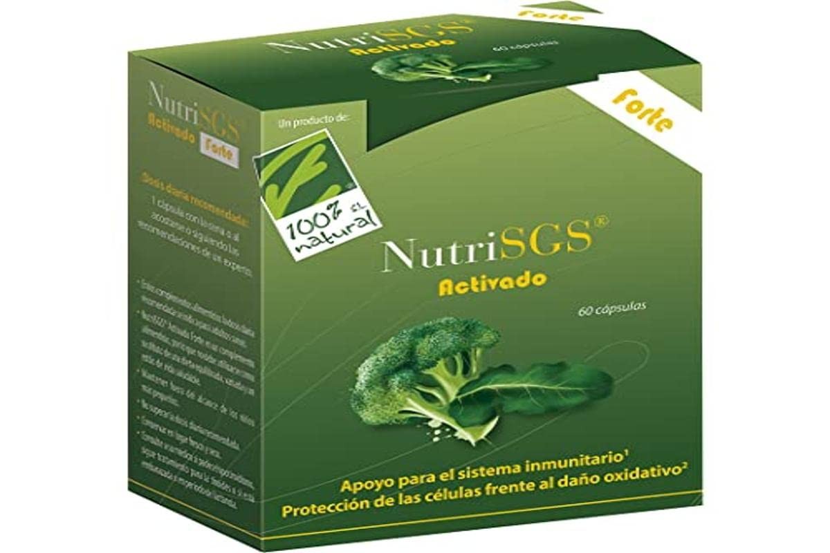 100% Natural NutriSGS Activado Forte 60 Cápsulas-1