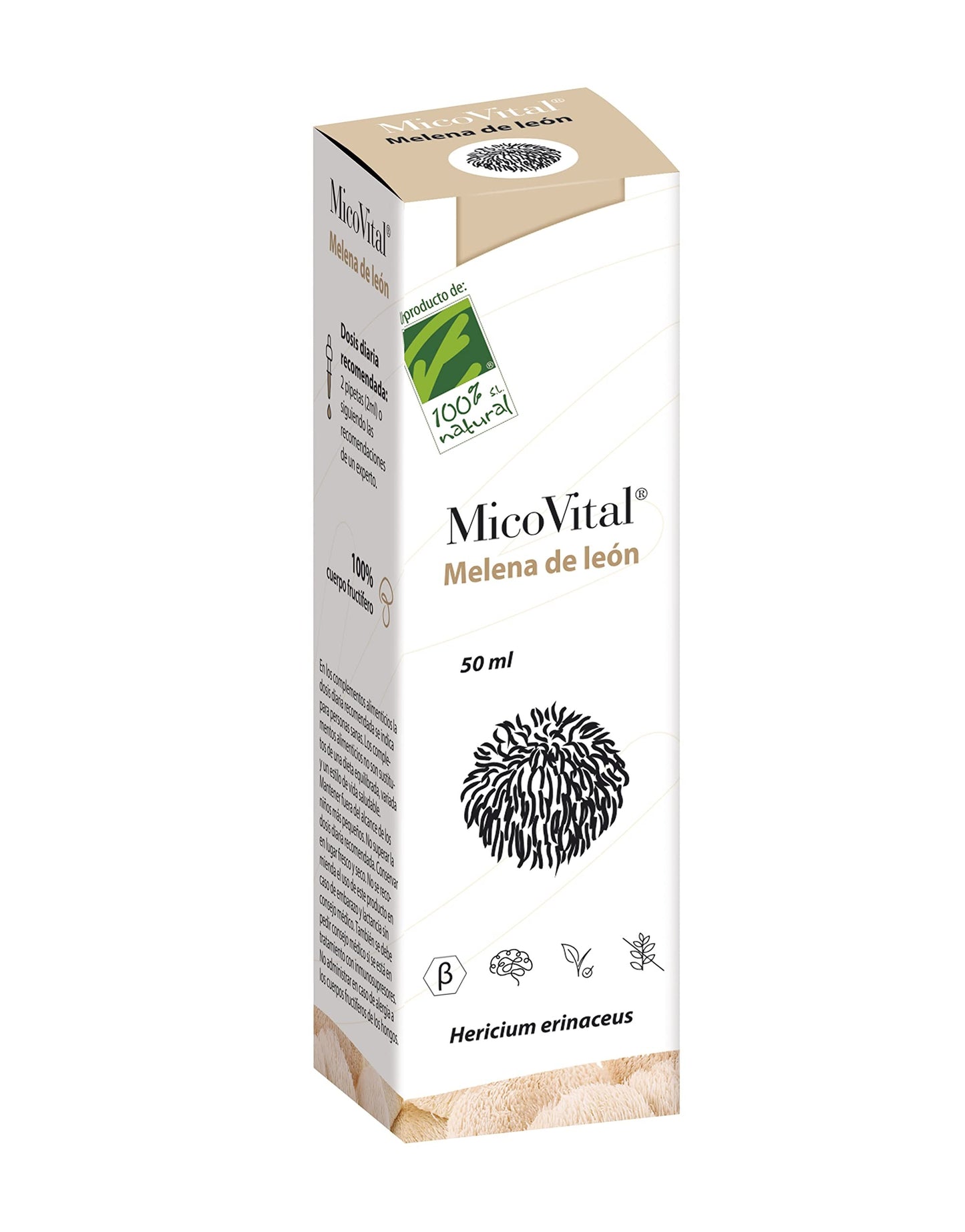 100% Natural Micovital Melena de León 50 ml-1