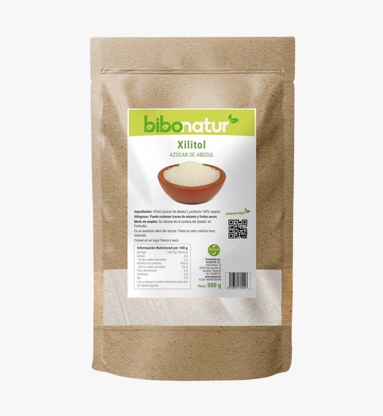 Bibonatur Xilitol Azúcar de Abedul 500 g-1