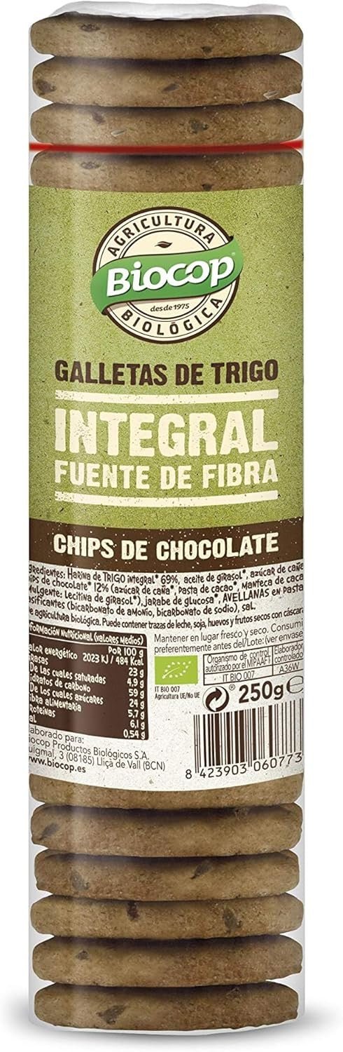 Biocop Galletas Integrales con Chips de Chocolate 250 g-2