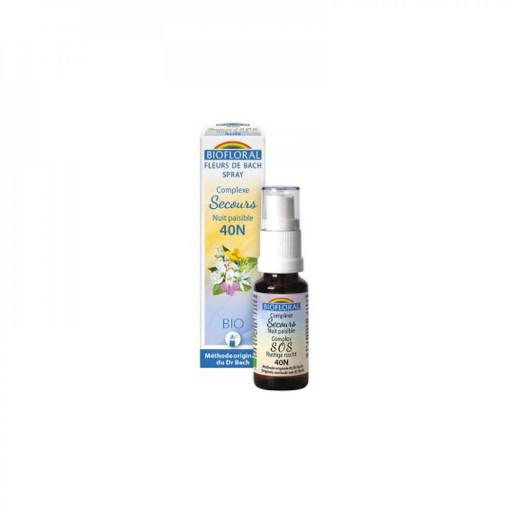 Biofloral Bach Remedio Rescate Noche Spray 20 ml-1