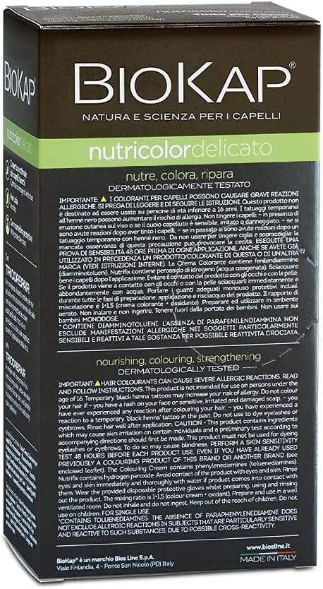 Biokap Tinte Delicato 7.00 Rubio Medio Natural 140 ml-2