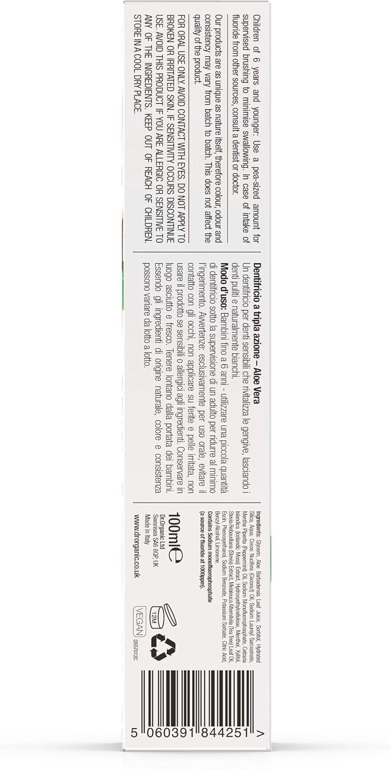 Dr. Organic Dentífrico Aceite de Coco 100 ml-4