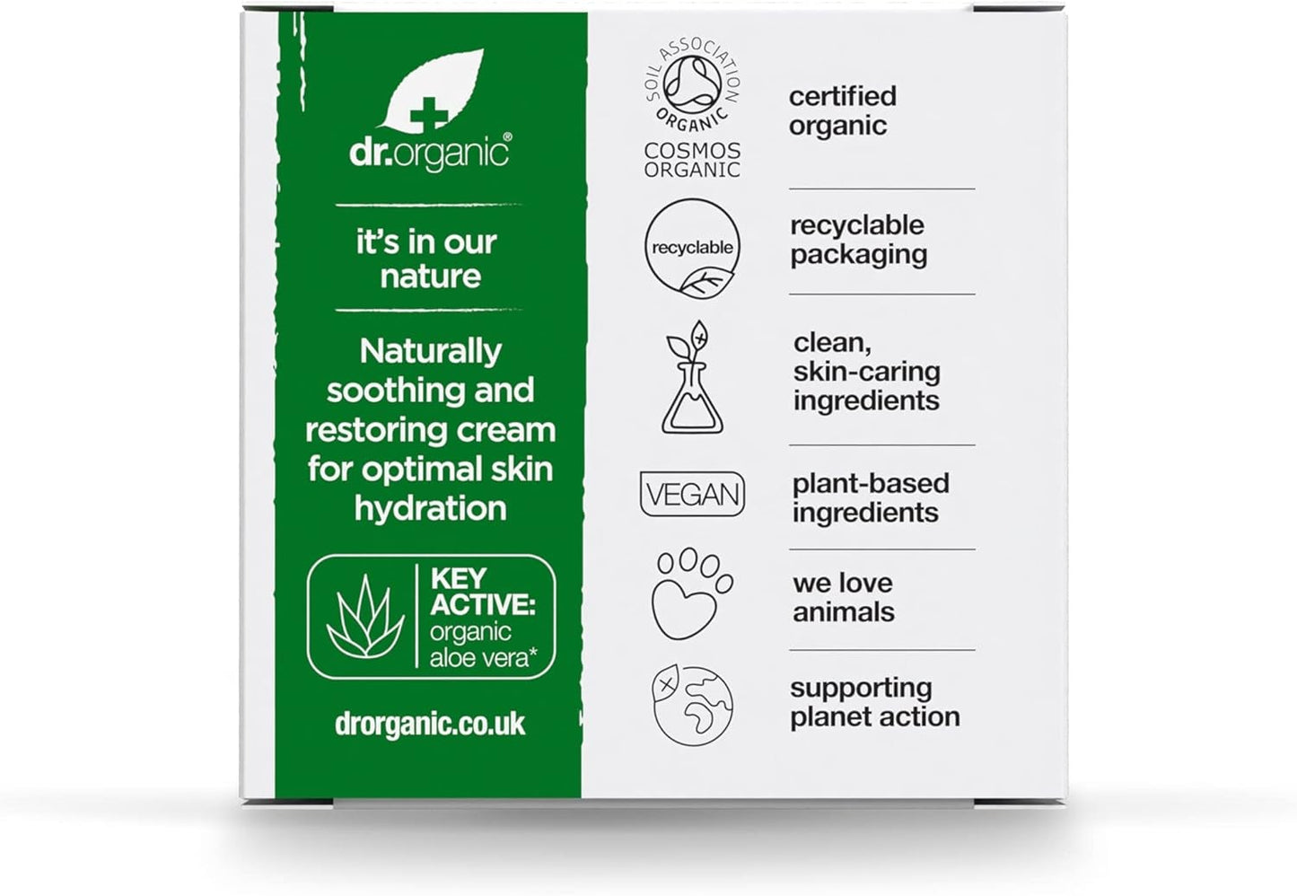 Dr. Organic Crema de Aloe Vera 50 ml-3