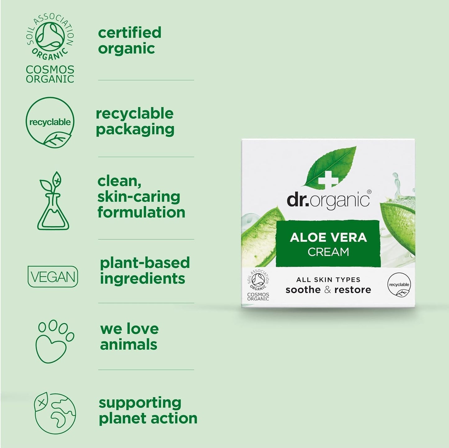 Dr. Organic Crema de Aloe Vera 50 ml-8