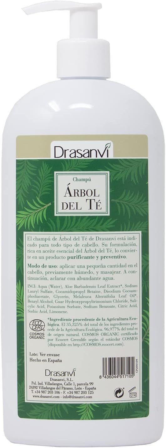 Drasanvi Champú Árbol del Té Bio 500 ml-2