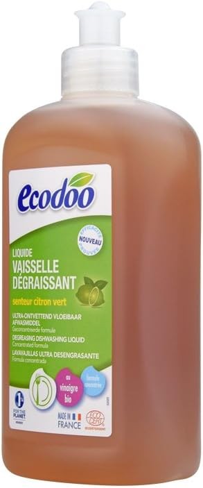 Ecodoo Lavavajillas Desengrasante Limón Verde 500 ml-2