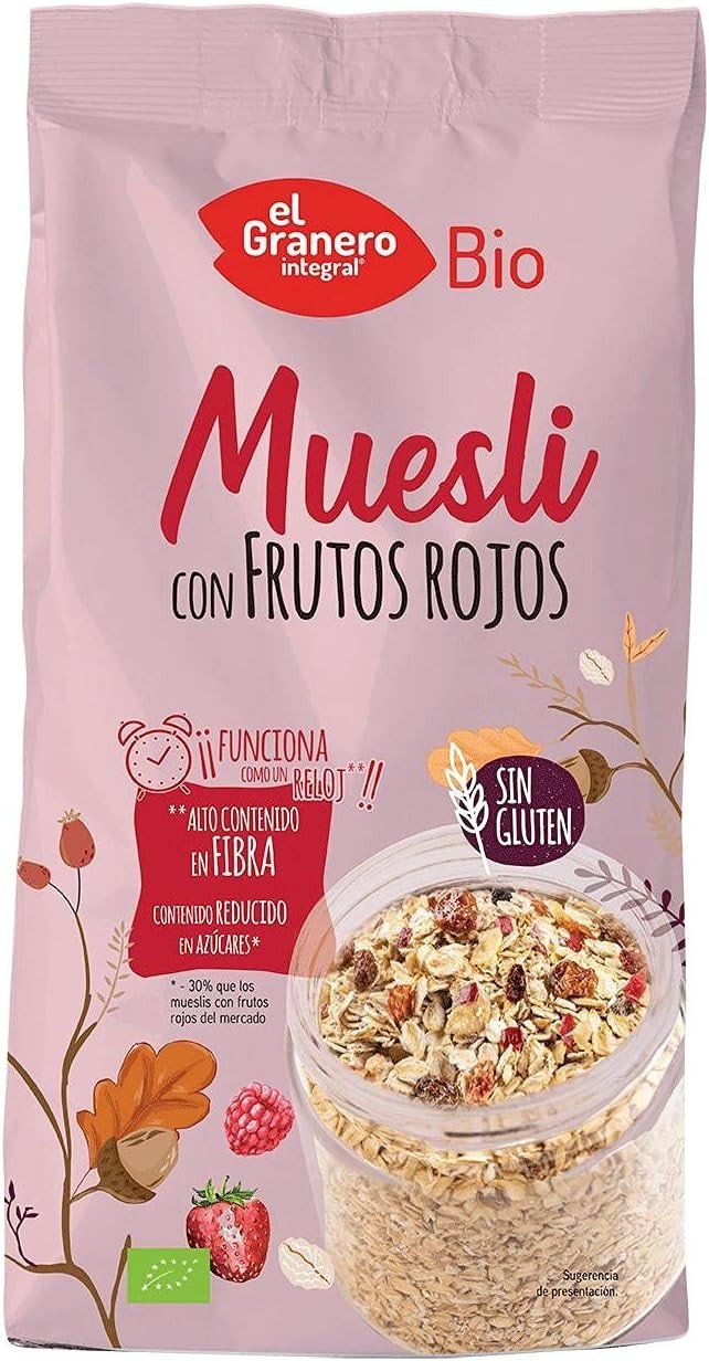 El Granero Muesli Frutos Rojos Sin Gluten 375 g-2