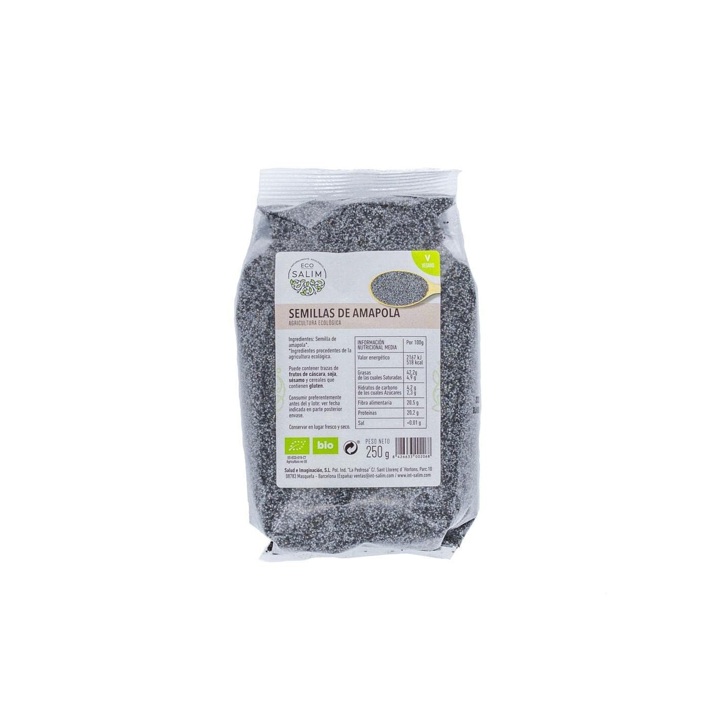 Int-Salim Semillas de Amapola Ecológicas 250 g-1