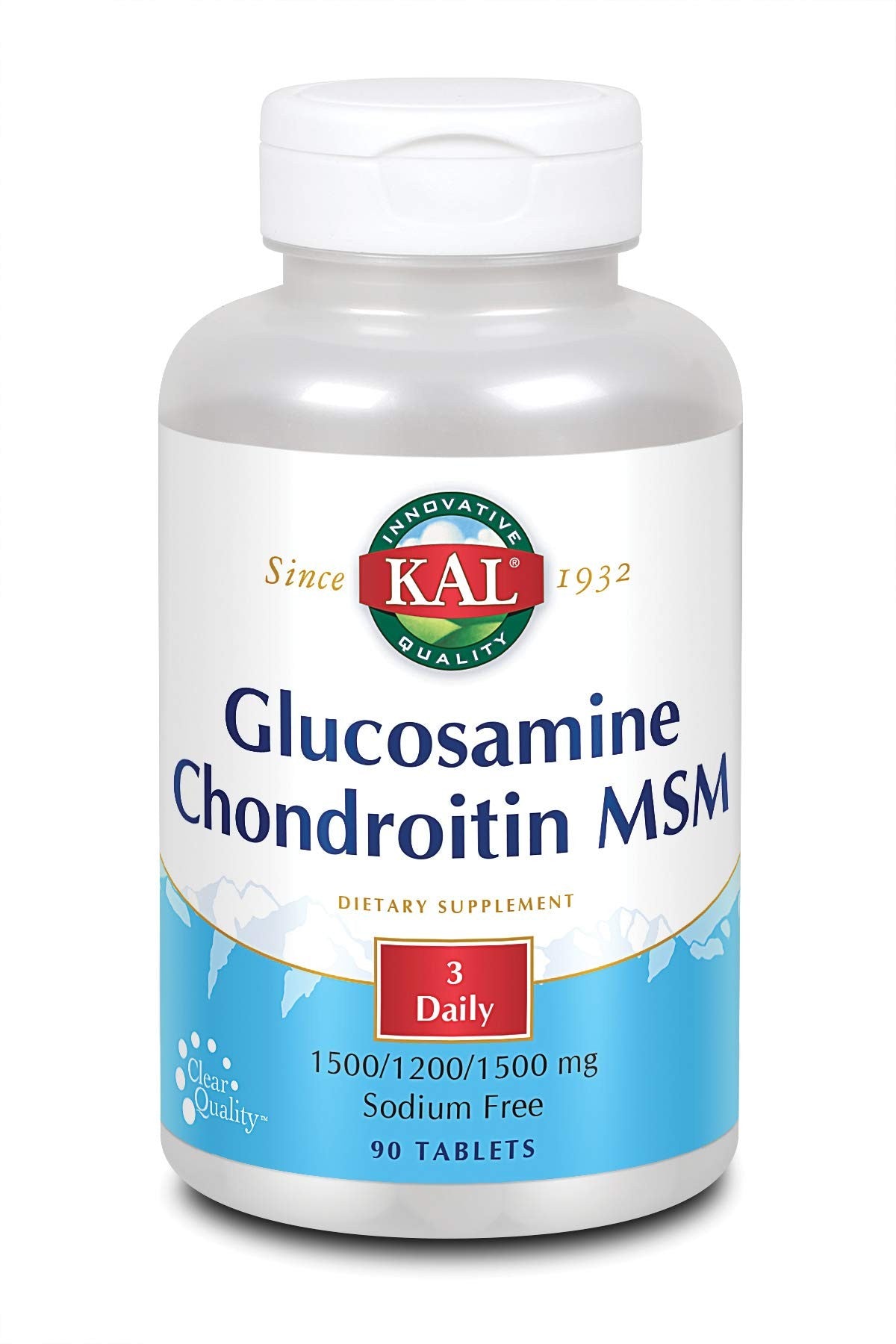 KAL Glucosamina Condroitina MSM 90 Cápsulas-1