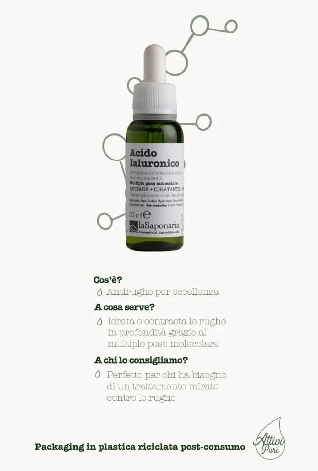 La Saponaria Ácido Hialurónico Antiedad 30 ml-2