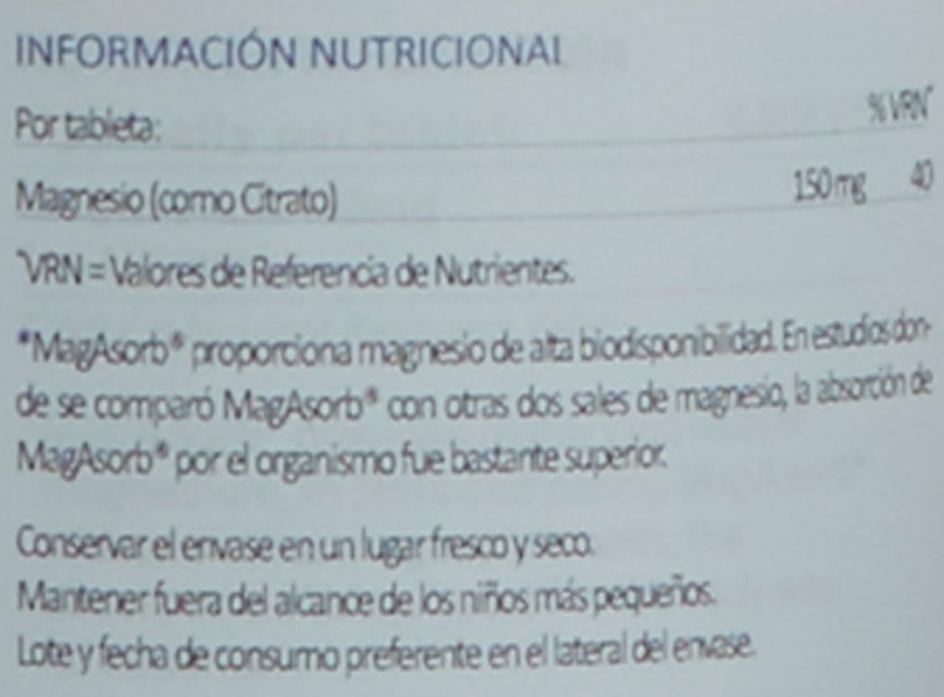 Lamberts MagAsorb 180 Tabletas-4
