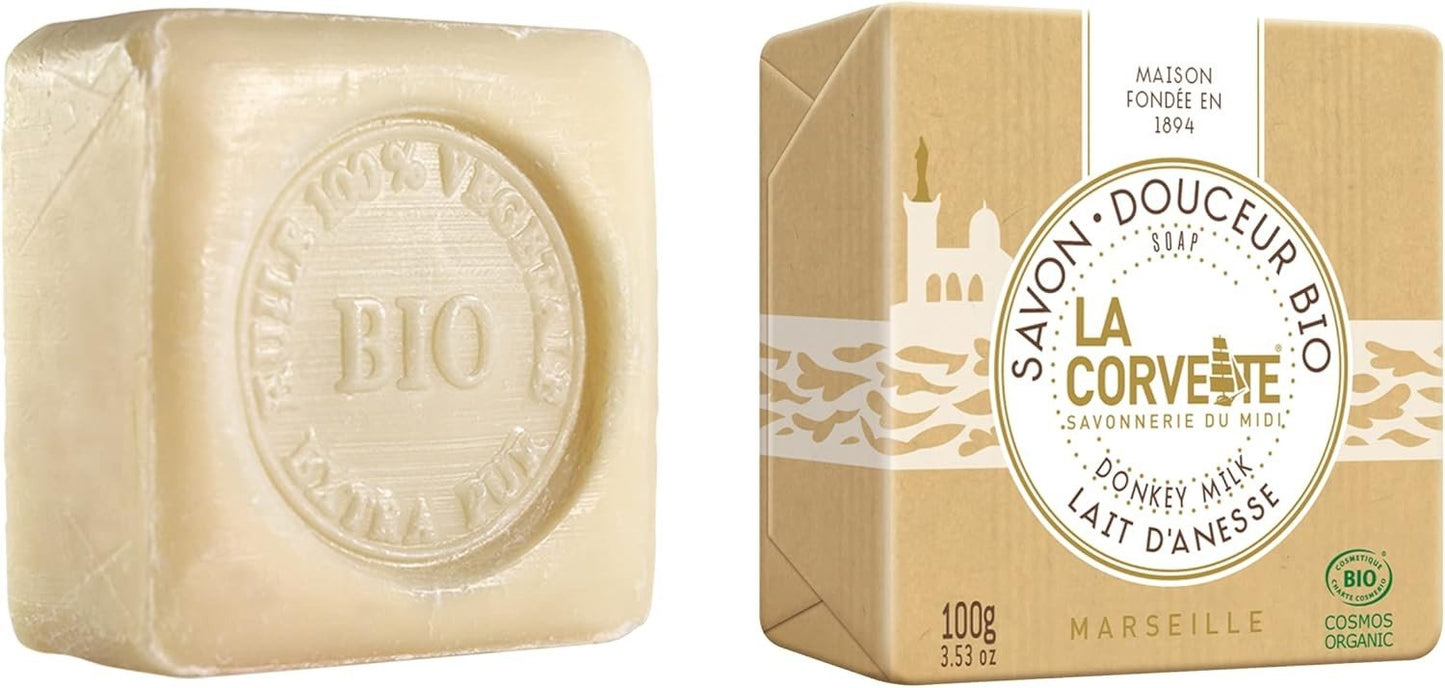 Le Corvette Jabón Leche de Burra Bio 100 g-4