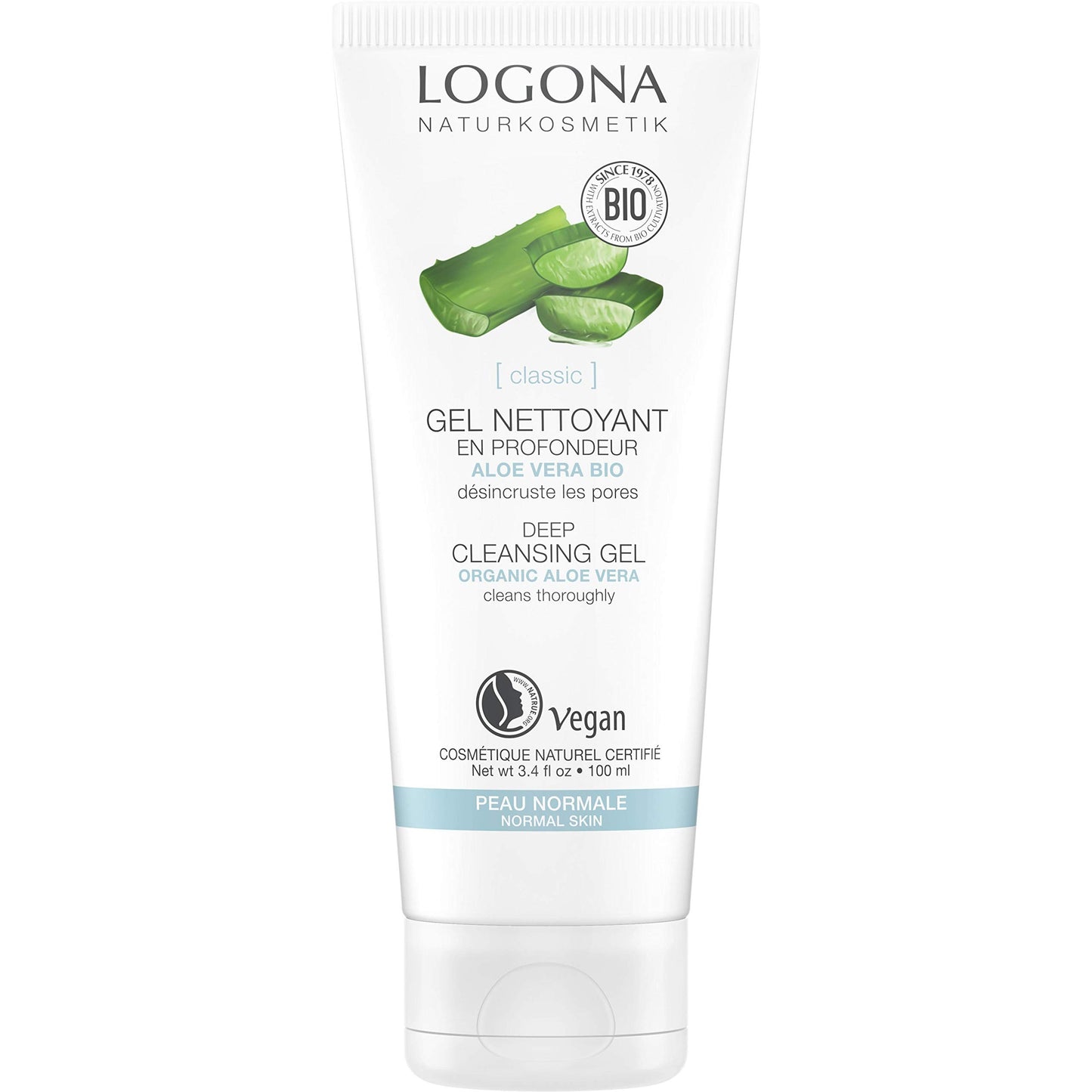 Logona Gel Limpiador Profesional Aloe Vera 100 ml-1