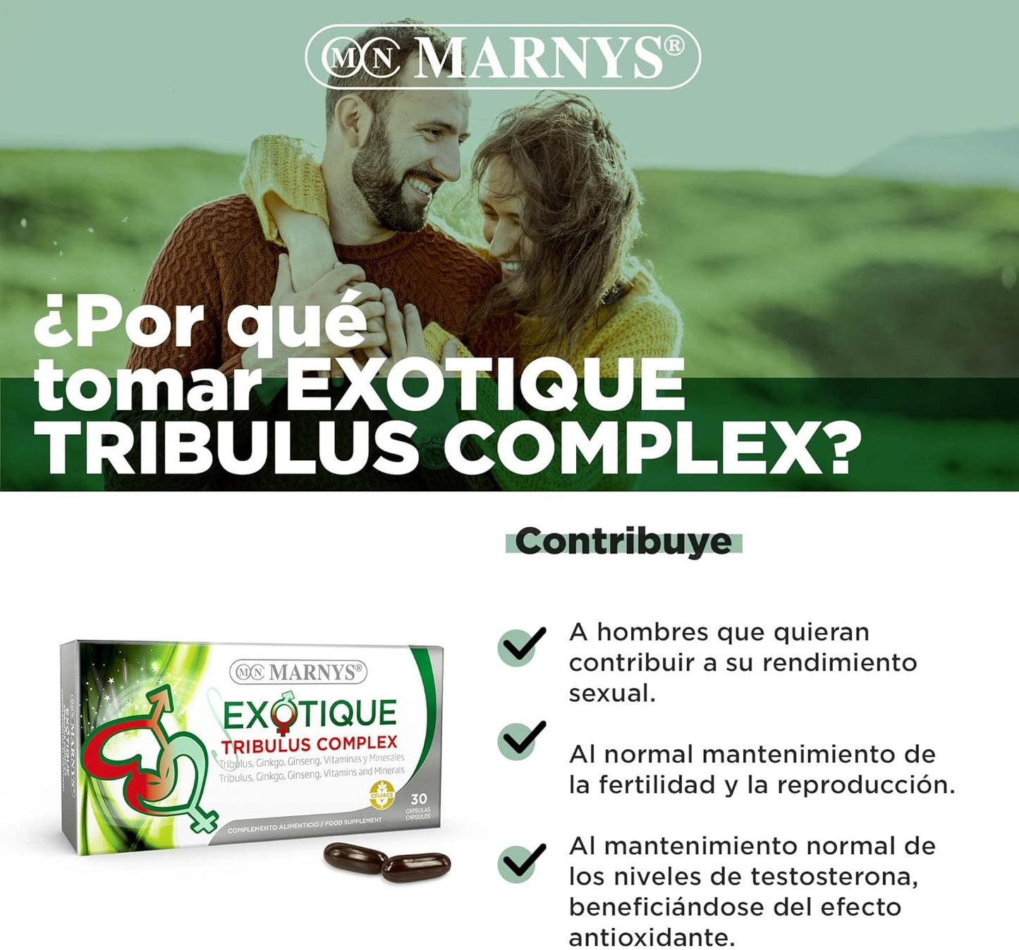 Marnys Exotique Tribulus Complex 30 Cápsulas-3