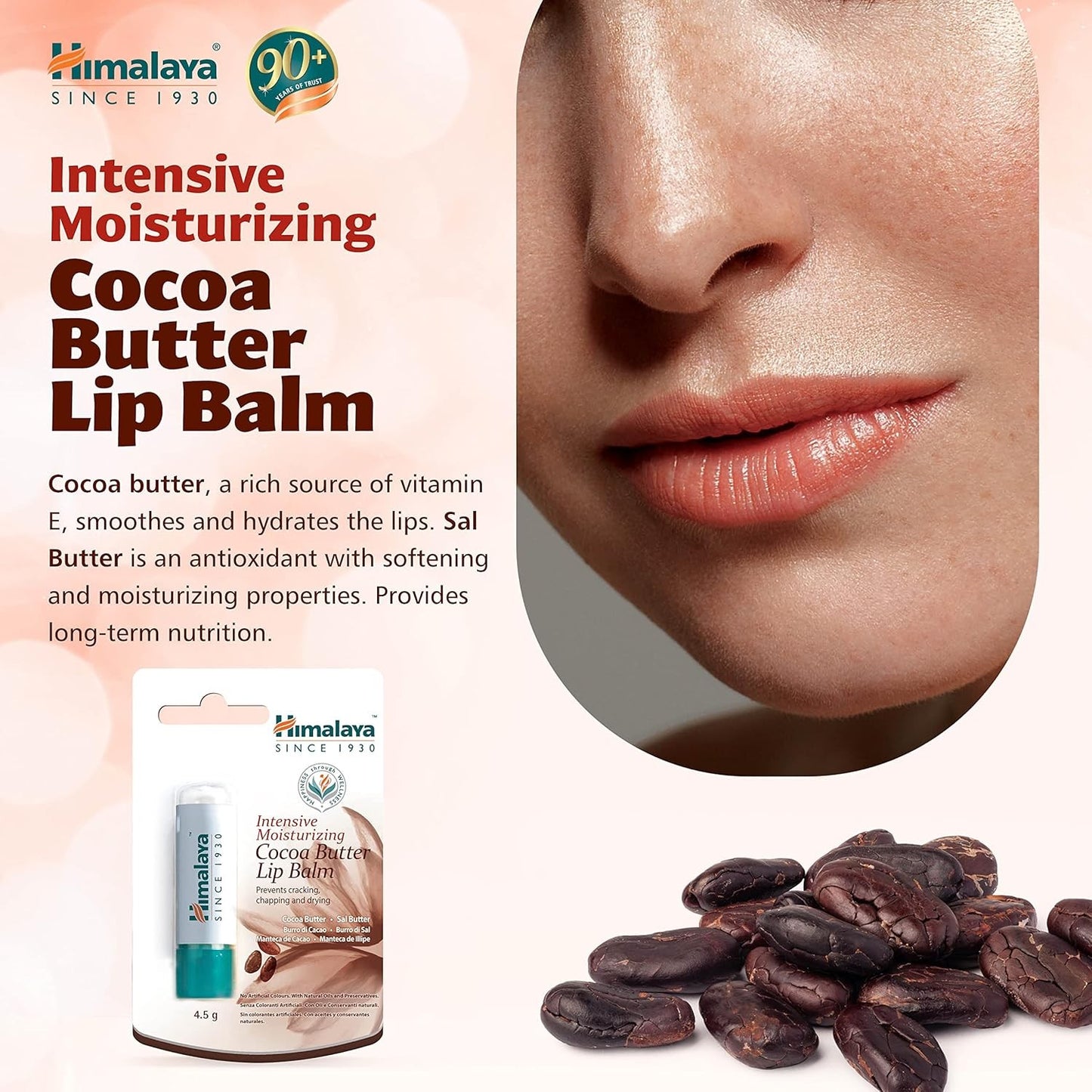Himalaya Bálsamo Labial Manteca Cacao 4,5 g-4