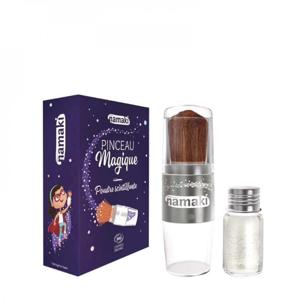 Namaki Pincel Mágico Polvo Brillante Plata 1 Unidad-1