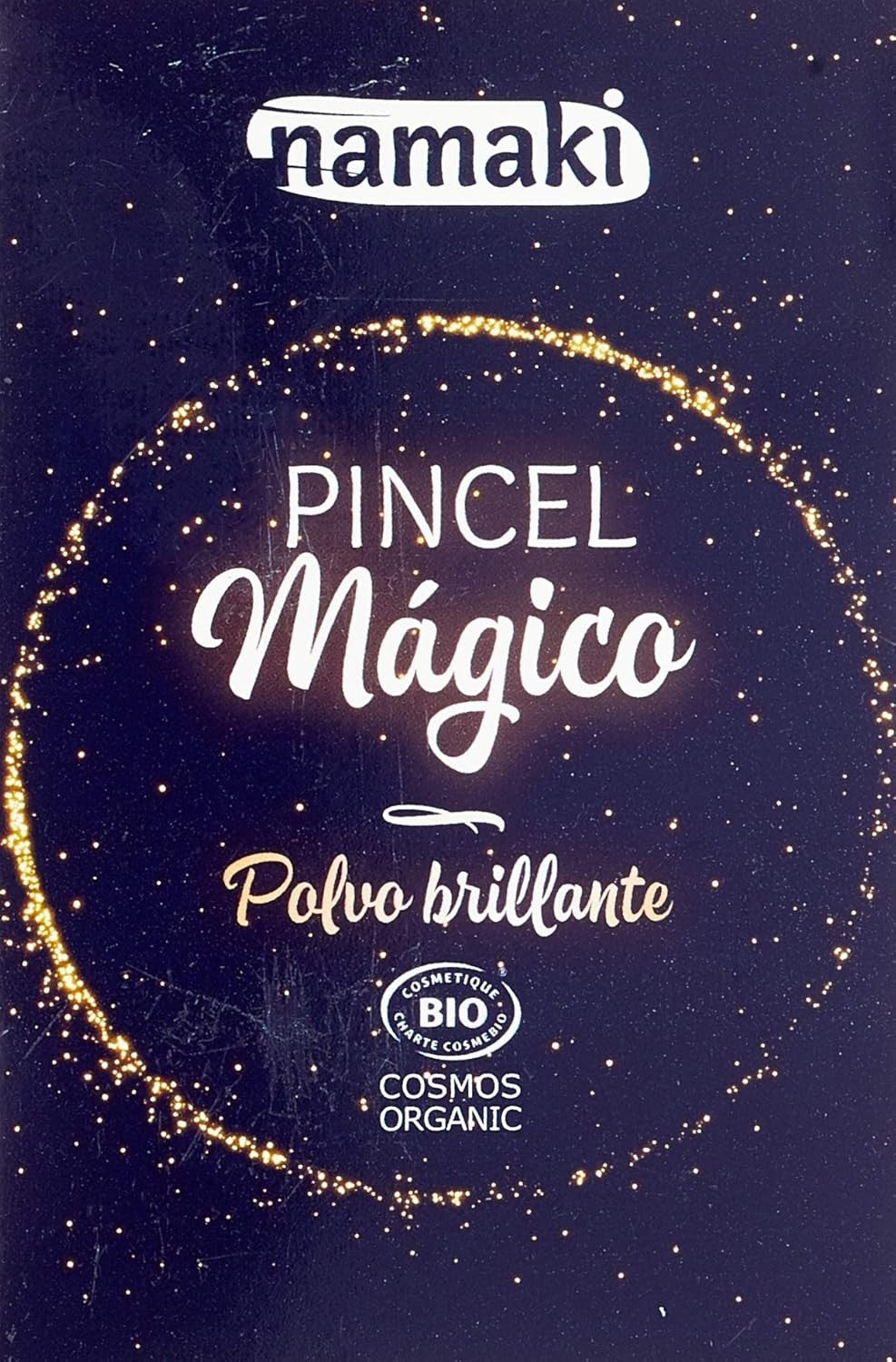 Namaki Pincel Mágico Polvo Brillante Dorado 1 Unidad-2