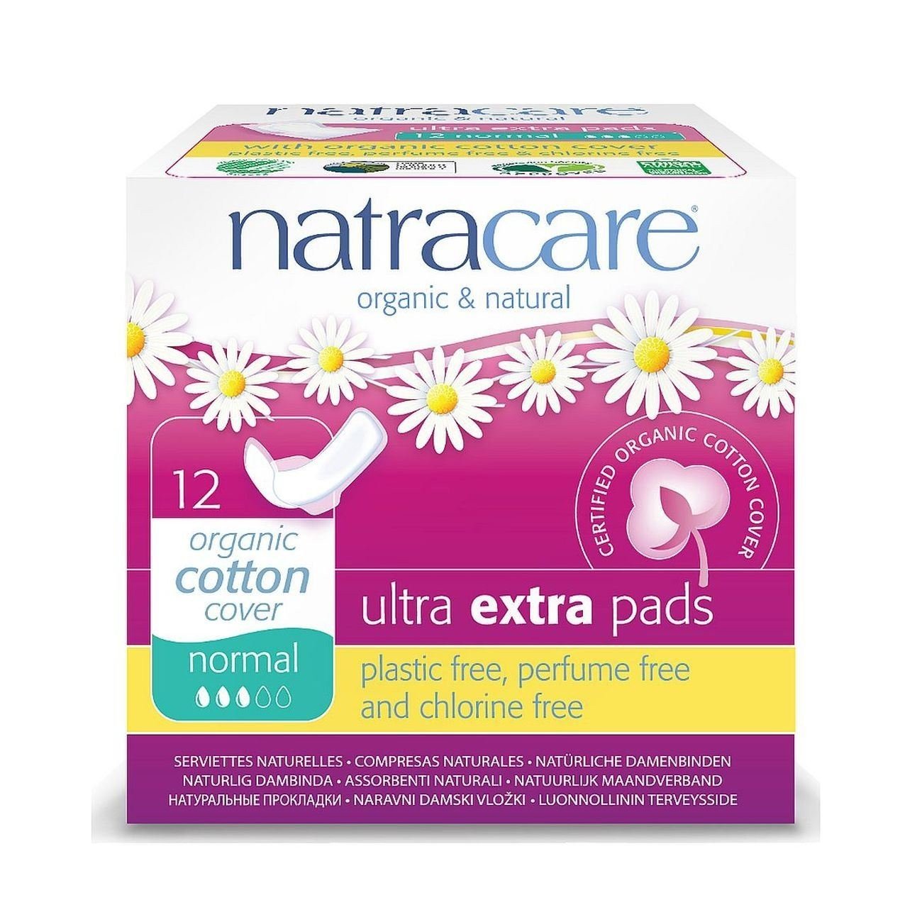Natracare Compresa Ultra Extra Normal Alas 12 Unidades-1