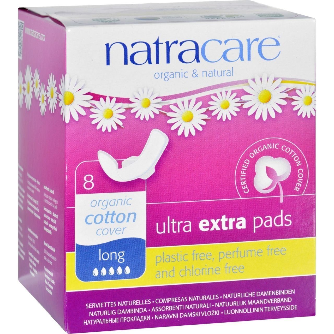 Natracare Compresa Ultra Extra Larga 8 Unidades-1