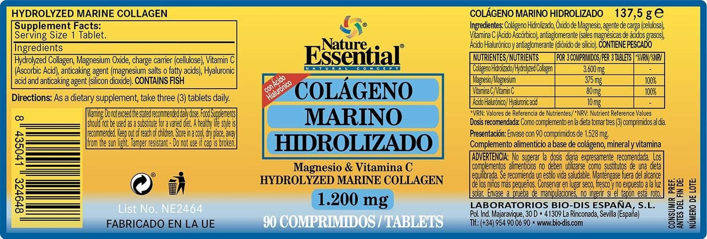 Nature Essential Colágeno Marino & Magnesio 90 Comprimidos-2