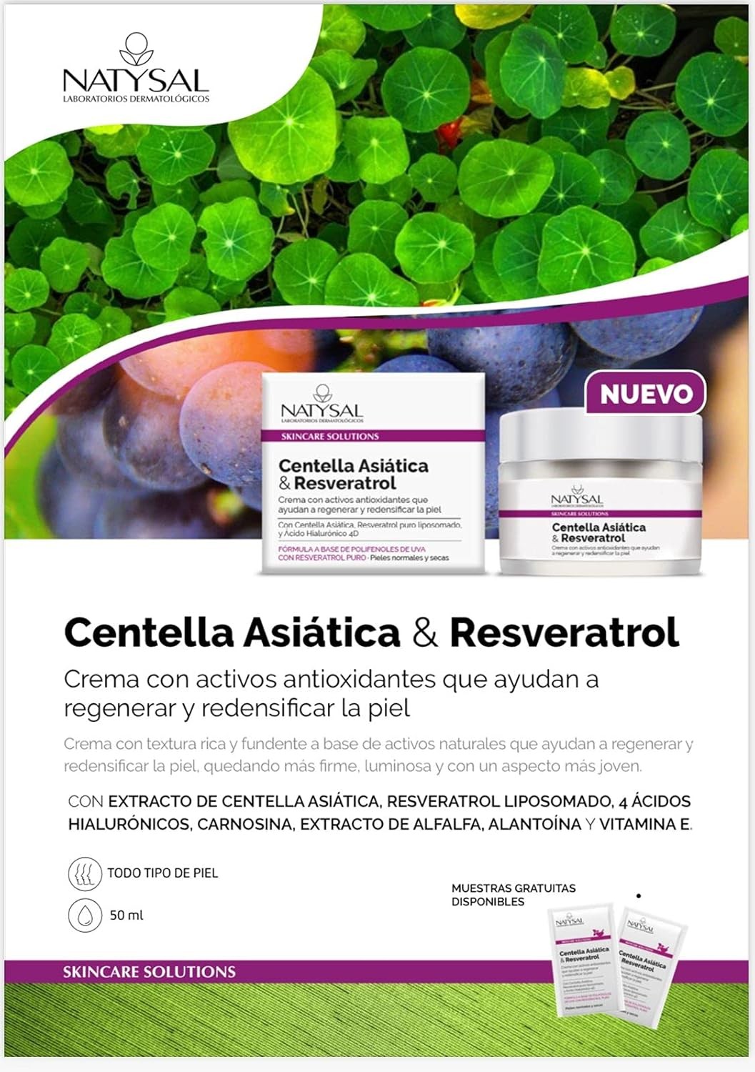 Natysal Crema Centella Resveratrol 50 ml