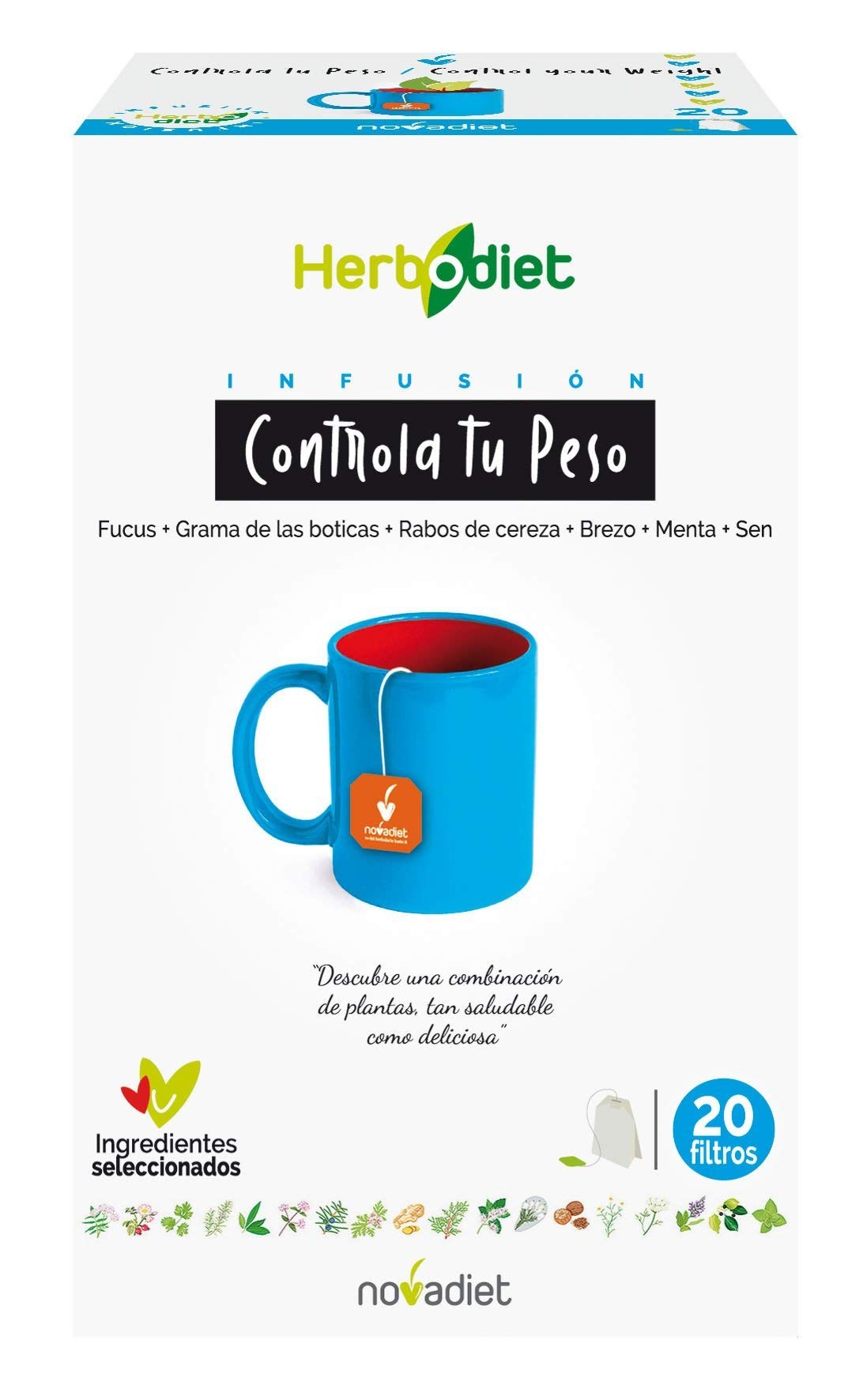 Novadiet Infusión Herbodiet Controla tu Peso 20 Sobres-1