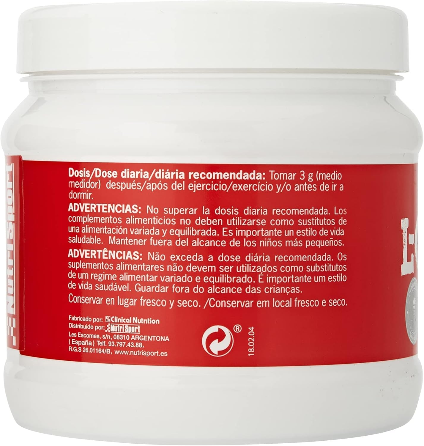 Nutrisport L-Glutamina Polvo 400 g-4
