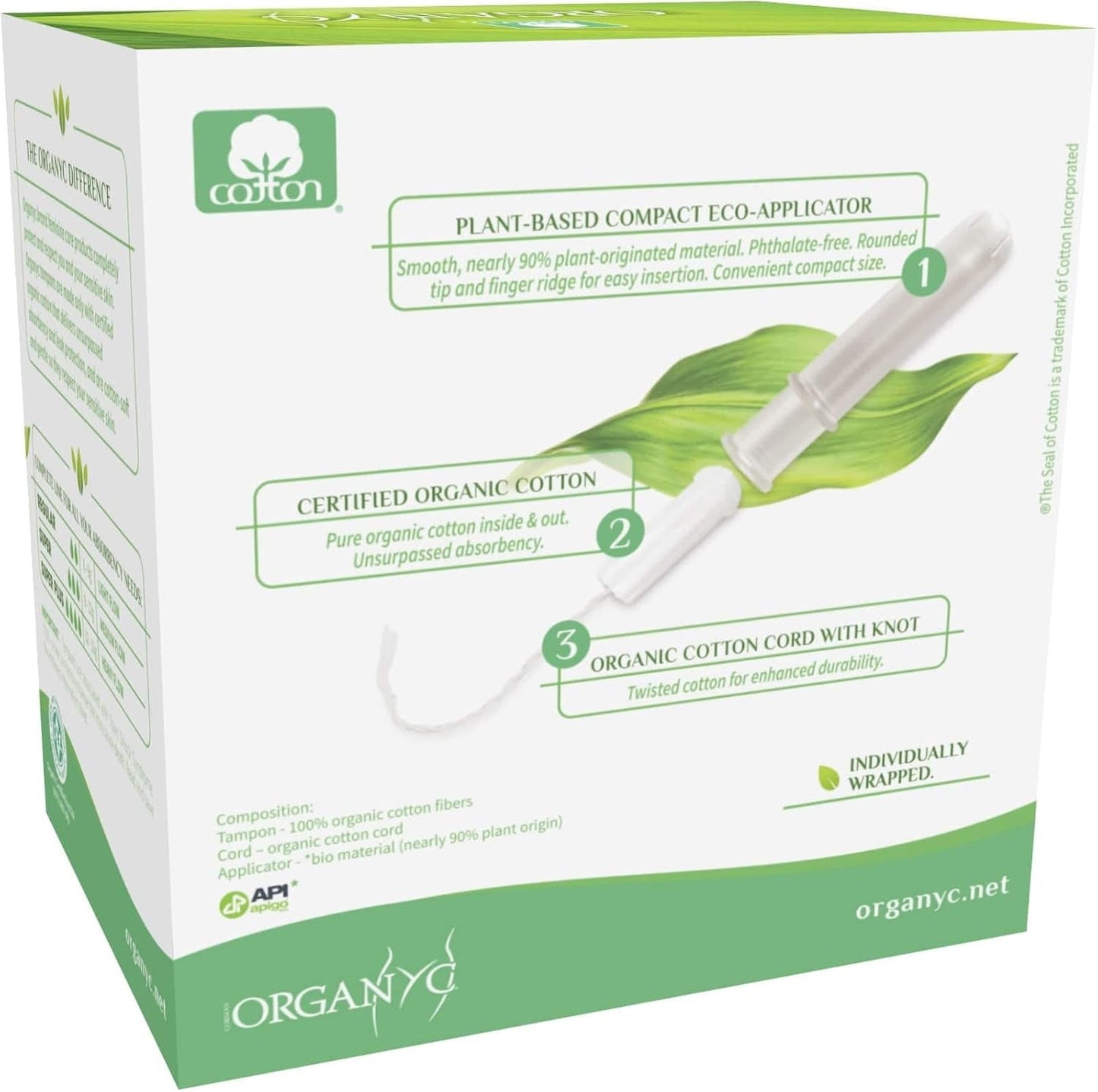 Organyc Tampón Super Aplicador Compact 16 Unidades-2
