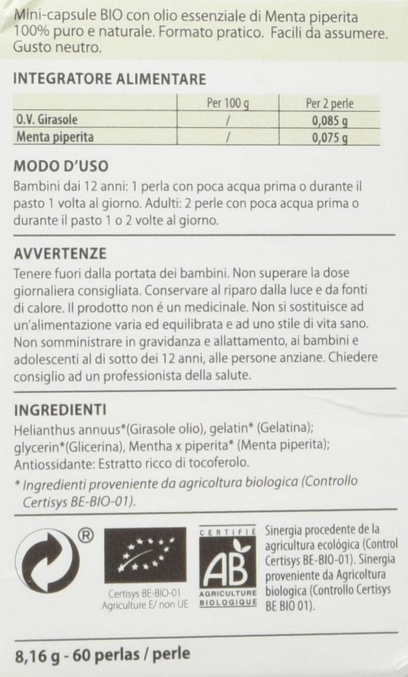 Pranarom Menta Piperita Bio 60 Cápsulas-2