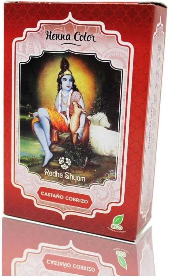 Radhe Shyam Henna Castaño Cobrizo Polvo 100 g-5