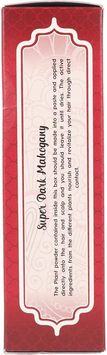 Radhe Shyam Henna Color Super Caoba Oscuro 100 g-3