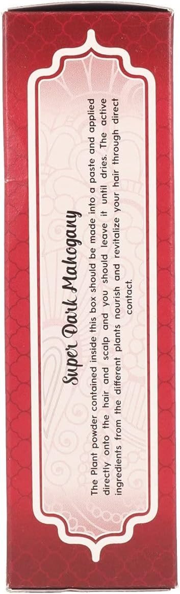 Radhe Shyam Henna Color Super Caoba Oscuro 100 g-3