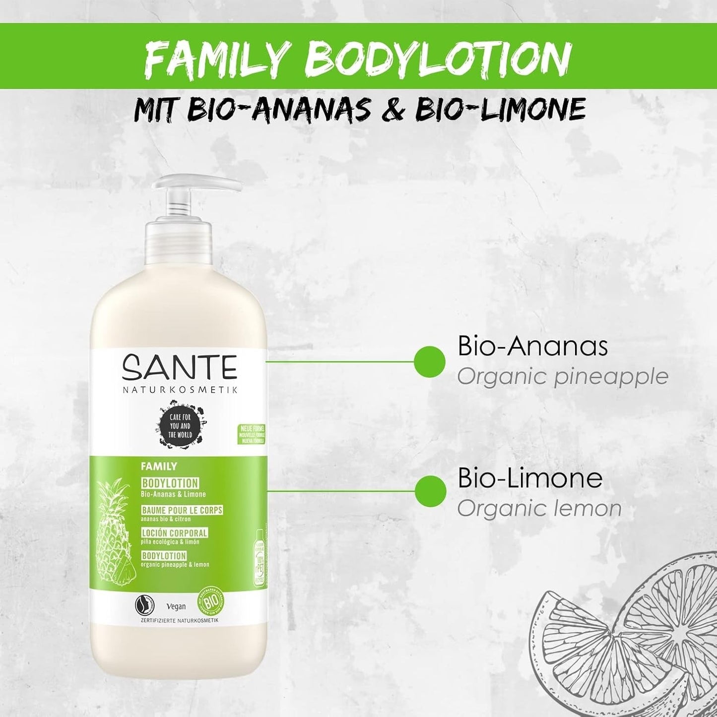 Sante Loción Corporal Piña & Limón 500 ml-5