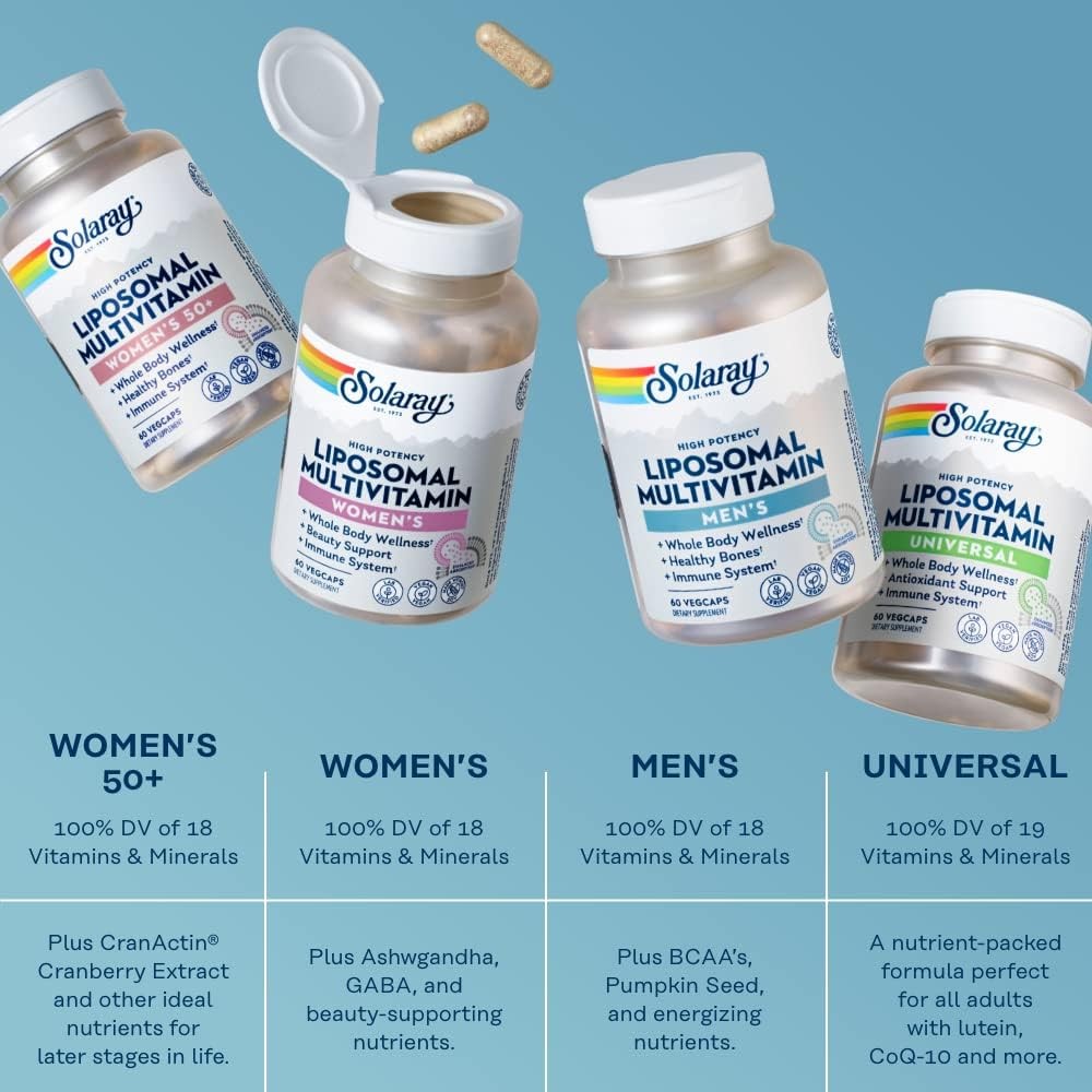 Solaray Liposomal Multivitamin Men's 60 Cápsulas-6
