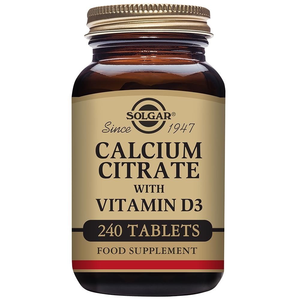 Solgar Citrato de Calcio con Vitamina D3 240 Comprimidos-1
