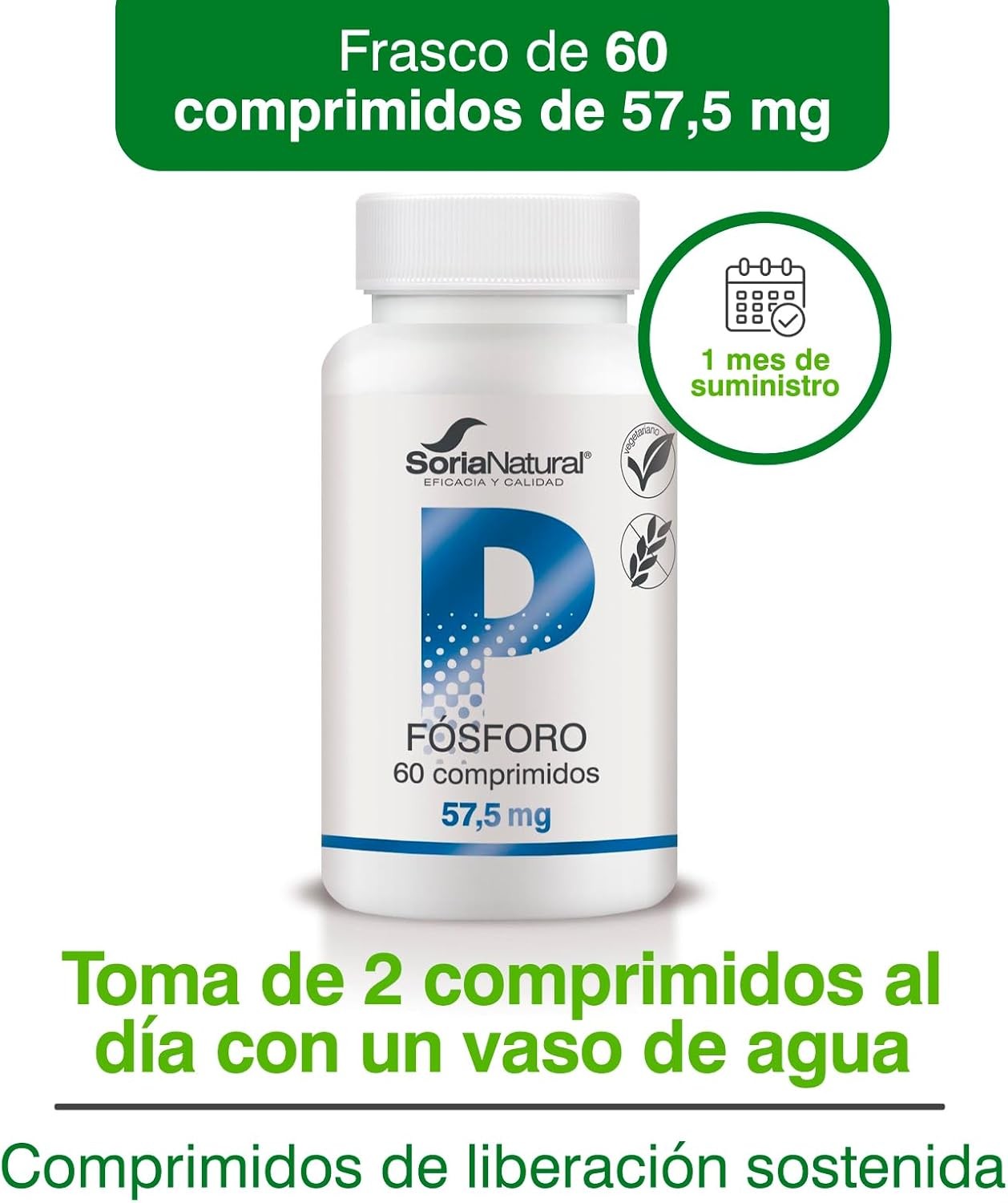 Soria Natural Fósforo Liberación Sostenida 60 Comprimidos-4
