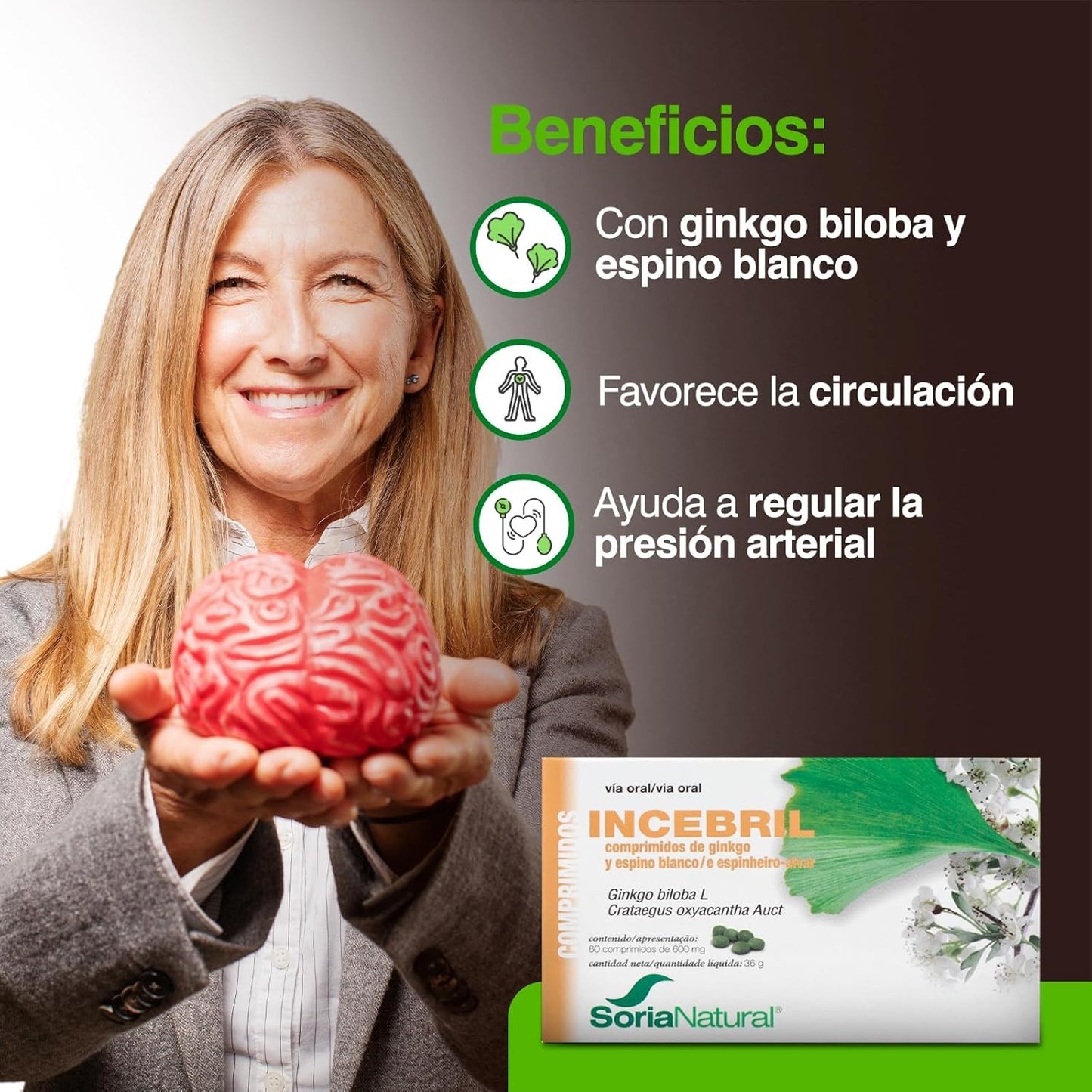 Soria Natural Incebril Ginkgo Espino 60 Comprimidos-4