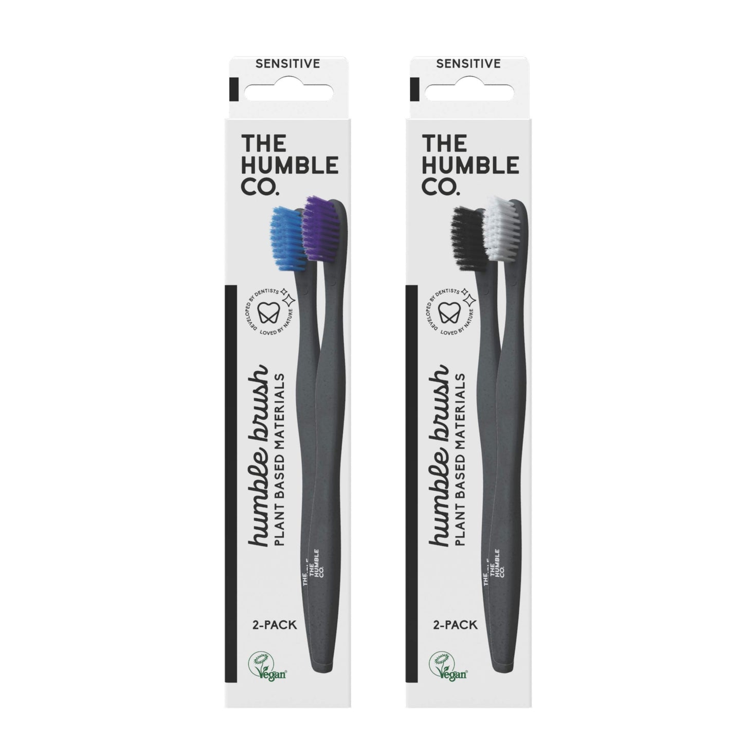 The Humble Co Cepillo Dientes Base Plantas Azul Morado 2 Unidades-1