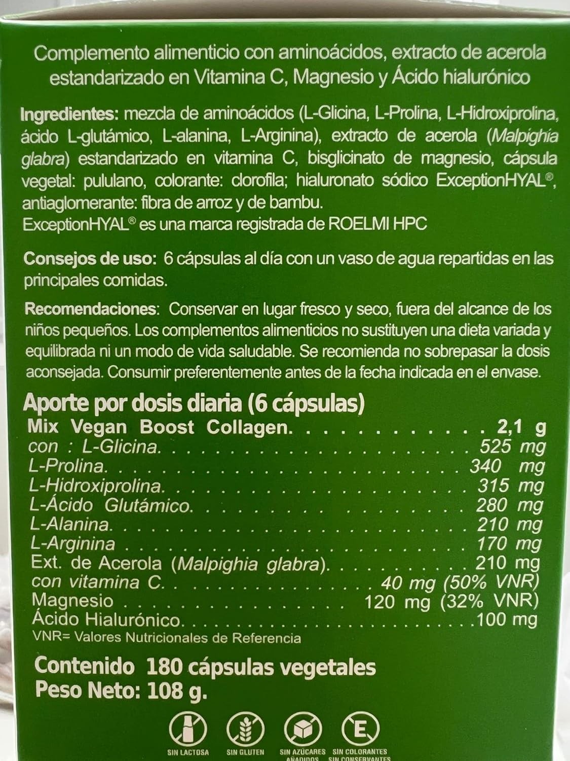 Vaminter Colagenova Vegan Boost 180 Cápsulas-3