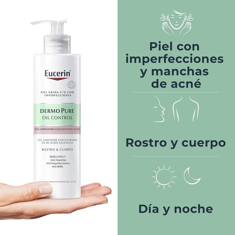 EUCERIN DermoPure Oil Control Gel Limpiador Triple Efecto 400ml-3