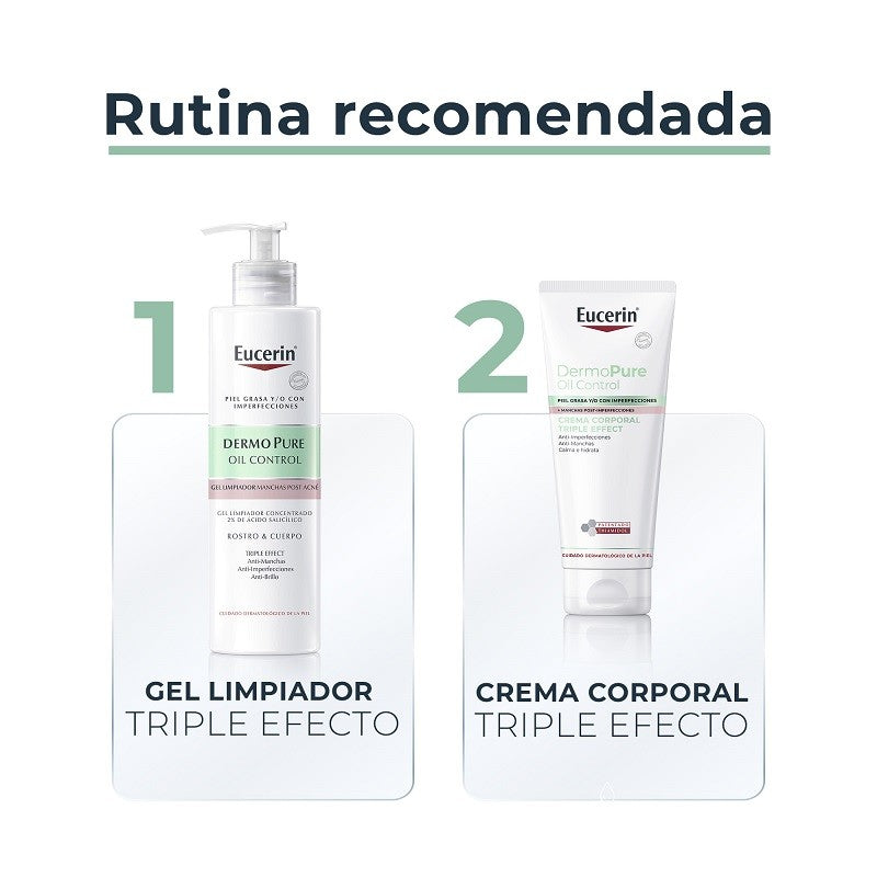 EUCERIN DermoPure Oil Control Gel Limpiador Triple Efecto 400ml-6