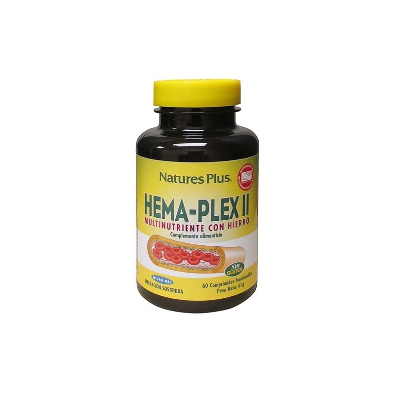 Natures Plus Hema Plex II Hierro 60 Comprimidos-1