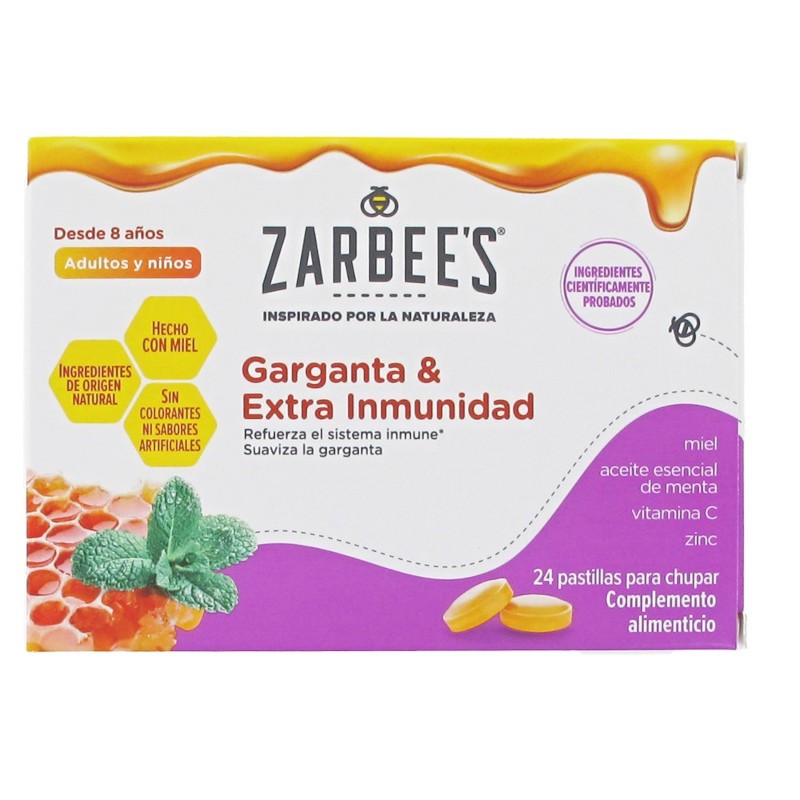 Zarbees Pastillas para Chupar Garganta 24 Comprimidos-13