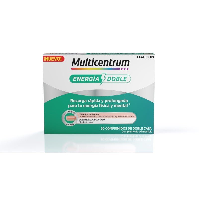 Multicentrum Energía Doble 20 Comprimidos de Doble Capa-1