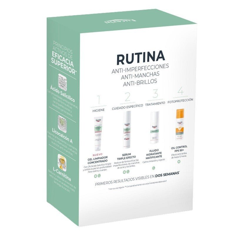 EUCERIN Dermopure Sérum Triple Efecto 40ml + Gel Limpiador Concentrado Triple Efecto 75ml【Pack Navidad】-3