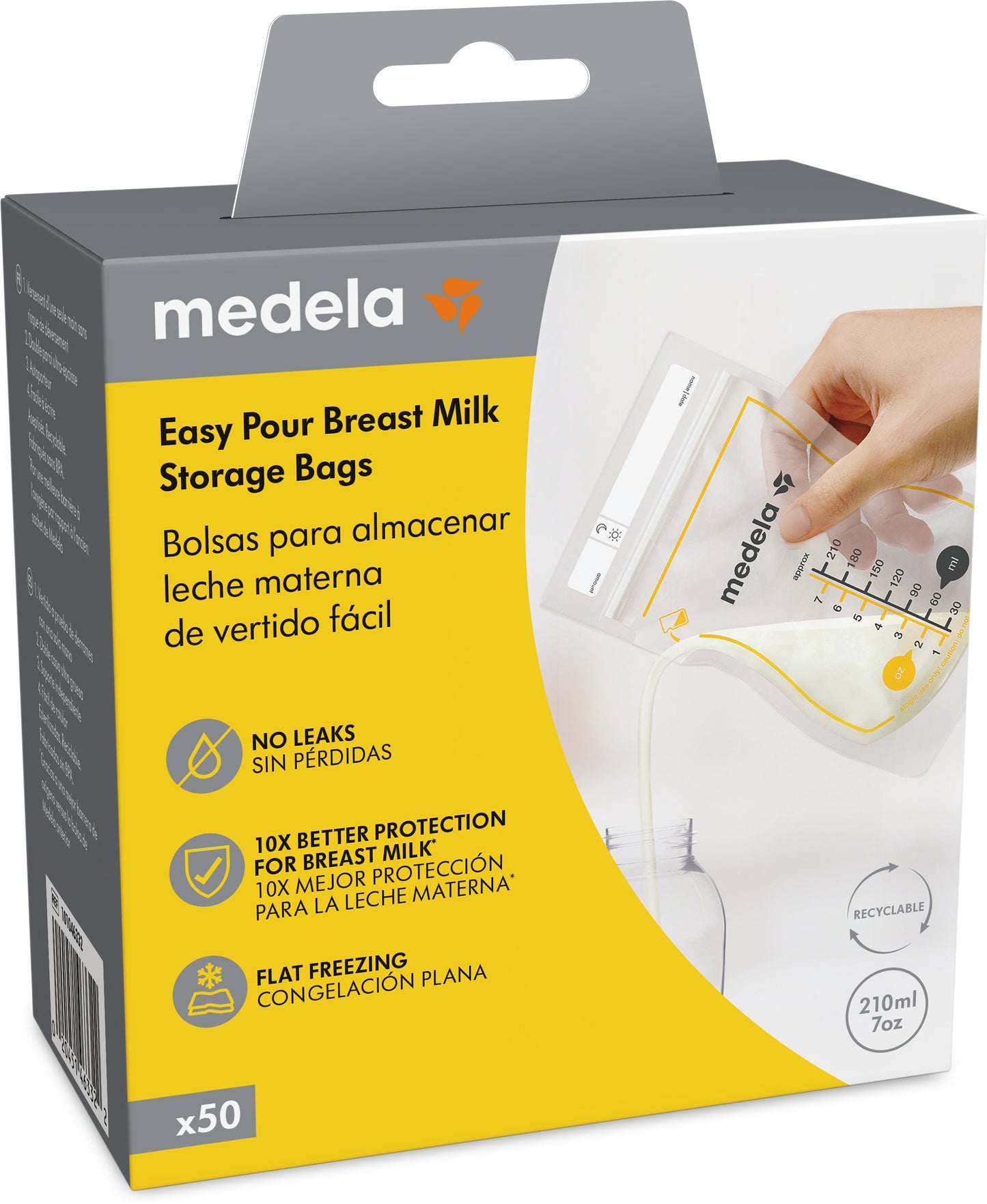 MEDELA Bolsas Easy Pour Para Leche Materna 50 uds-1
