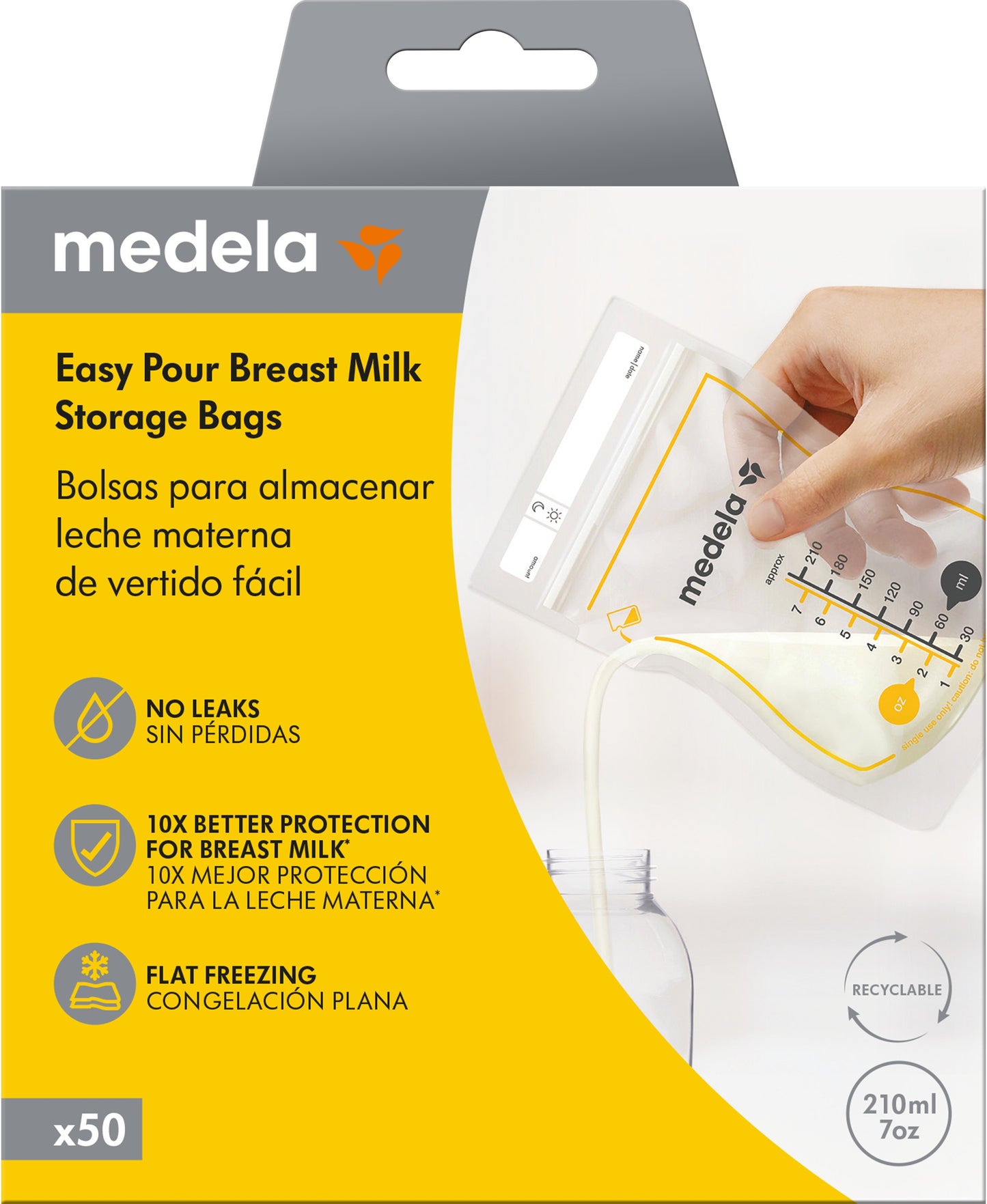 MEDELA Bolsas Easy Pour Para Leche Materna 50 uds-3