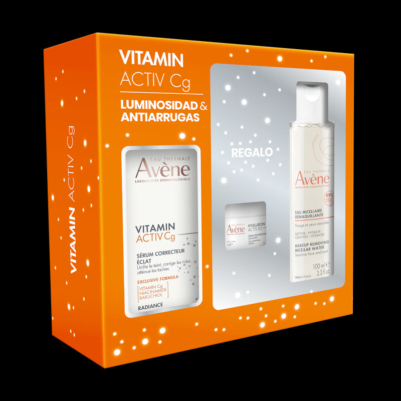 Avène Pack Vitamin Activ Cg Sérum 30 ml + Hyaluron Activ B3 Crema 7 ml + Agua Micelar 100 ml-1