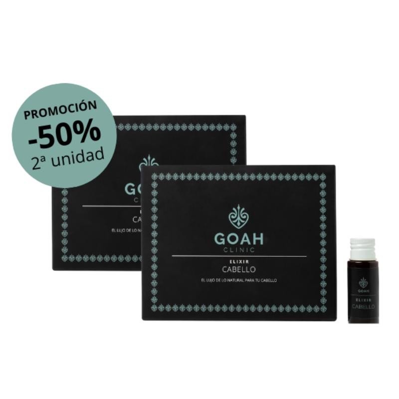 GOAH CLINIC Duplo Elixir Cabello 2ª Unidad al 50% 2x30 Viales-2